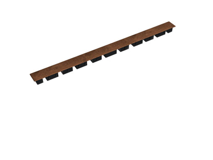 Palisaden Sichtschutz inkl. Alukern 200x50x3,5cm