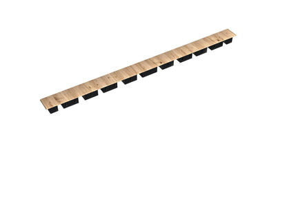 Palisaden Sichtschutz inkl. Alukern 200x50x3,5cm